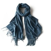 ราคา ผ้าพันคอ ผ้ากันหนาว ผ้าคลุมไหล่ แคชเมียร์ สีพื้น 215กรัมขนาด 190 70ซม cashmere (16713700704)