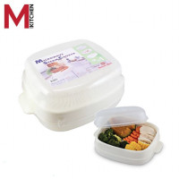 ราคา M KITCHEN SN731 กล่องนึ่ง กล่องอุ่นอาหารในไมโครเวฟ ฝาครอบไมโครเวฟ ถาดอุ่นอาหารไมโครเวฟ ภาชนะสำหรับนึ่ง อบอาหารในไมโครเวฟ (20817921831)