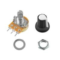ราคา ตัวต้านทานปรับค่าได้ โพเทนซิโอมิเตอร์ โวลลุ่ม VR Potentiometer B1K B10K B100K (16286559535)