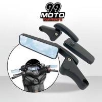ราคา กระจกซิ่ง 4 เหลี่ยม สีดำ YAMAHA รุ่น XMAX300 NMAX155 AEROX155 FORZA PCX ADV กระจกมองข้าง กระจกมอเตอร์ไซค์ 1คู่ (19394247678)