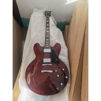 ราคา คลาสสิกสีน้ำตาล Grote ES335 Semi Hollow Body กีตาร์ไฟฟ้า Humbucker Pickups Chrome ฮาร์ดแวร์ในสต็อก (16946789496)
