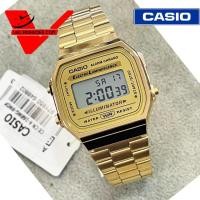 ราคา นาฬิกา Casio A168WG ประกัน CMG ศูนย์เซ็นทรัล1ปี นาฬิกาข้อมือ สายสแตนเลส รุ่น A168WG 9WDF Gold Veladeedee 168WG A 168WG (15175038808)