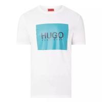 ราคา Hugo Boss Dolive Tshirt White With Blue Print Genuine S3Xl (19707193188)
