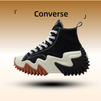 ราคา Converse Run Star Motion เป็นแฟชั่น เพิ่มความสูง รองเท้าหญิง รองเท้าเดิน ย้อนยุคคลาสสิก รองเท้าผู้ชาย รายละเอียดที่ยอดเยี่ยม สีดำ (21178135819)