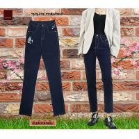 ราคา Premium Zinnie เหมาะกับสาวอวบ BIG SIZE JEANs ขายาวยีนส์ยืดพิเศษ มีไซส์ใหญ่ยืดได้ถึง 42 สียีนส์เข้ม (20607338295)