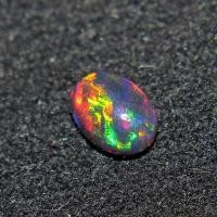 ราคา โอปอลดำเอธิโอเปีย 7x5 มม ทรงรี พลอยธรรมชาติ 100 7x5 mm Ethiopian Black Opal oval shape 100 natural gemstones (18826776944)