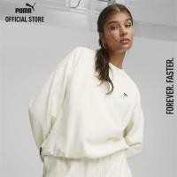 ราคา PUMA PRIME SELECT เสื้อสเวตเชิ้ตผู้หญิงโอเวอร์ไซส์ DOWNTOWN สีขาว APP 62145565 (20965517777)