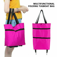 ราคา 1873 กระเป๋าล้อลาก กระเป๋าแบบพกพา พับเก็บได้ จะหิ้ว จะลาก ก็สะดวก (7176092001)