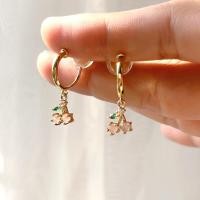 ราคา ต่างหูหนีบแบบห่วง ห้อยจี้ผลไม้ น่ารักต้อนรับ summer สำหรับคนไม่เจาะหู วัสดุชุบทอง 14k (18469887214)