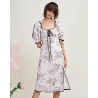 ราคา Wila Blakely Dress เดรสวินเทจ สม็อก ผูกโบว์ พิมพ์ลายดอก Black Pink (18659284027)