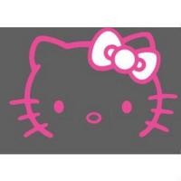 ราคา สติ๊กเกอร์ ตัด ลายเส้น Hello Kitty สติ๊กเกอร์ คิตตี้ แมว แต่ง รถ Sticker Vinyl Decals ขนาด 20 หรือ 32ซม หน้าคิตตี้ หัวใจ 7 ดวง (21070628941)