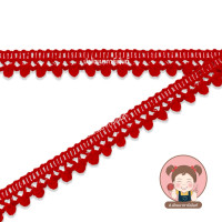 ราคา ลูกไม้ปอมปอม ริบบิ้นปอมปอม กว้าง 1 cm ขนาดลูกปอม 3 มิล (20576378628)