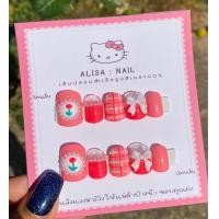 ราคา เล็บปลอมสำเร็จรูป งานเพ้นท์มือ แถมฟรีกาวตะไบ (16776045098)