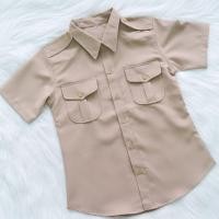 ราคา เสื้อแขนสั้นข้าราชการหญิง เสื้อกากีแขนสั้น ชุดกากี ชุดข้าราชการ เสื้อข้าราชการแขนสั้น (20450597300)