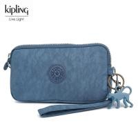 ราคา Kiplingกระเป๋าคลัตช์ไนลอนหลายบัตรกระเป๋าสตางค์แบบมีซิปกระเป๋าใส่เหรียญทรงยาว (5067522889)