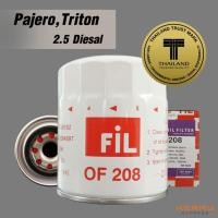 ราคา FIL OF 208 ไส้กรองน้ำมันเครื่อง สำหรับรถ Mitsubishi Pajero Sport 2 5 Triton 2 5 Strada 2 5 (130661896)