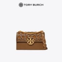 ราคา TORY BURCH มารยาทส่งท้ายฤดูกาล MILLER กระเป๋าสะพายสานตะกร้าขนาดกลาง 80512 (20911057514)