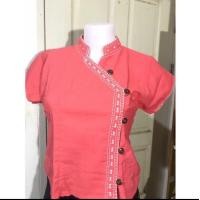 ราคา เสื้อคอจีนป้ายหน้า เสื้อผ้าฝ้ายพื้นเมือง ผ้าพื้นเมือง งานปักมือ จากเชียงใหม่ (20883956509)