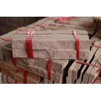 ราคา หินทรายธรรมชาติ ตุ๊กตา 1 ร่อง สีชมพู ติดผนัง ปูเสาปูพื้น ขนาด 5x20 cm (20454767033)