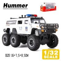 ราคา LEO 1 32 Hummer Police Car รถบรรทุกโมเดลรถยนต์ของเล่นอัลลอยโลหะหล่อขึ้นรูปสำหรับเด็กของเล่นยานพาหนะงานอดิเรกของสะสม (20868721896)