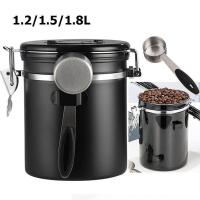 ราคา กล่องเก็บเมล็ดกาแฟ กระป๋องเก็บกาแฟ โถเก็บเมล็ดกาแฟ สแตนเลส ขนาด1 2L 1 5L 1 8L โถใส่กาแฟ โหลใส่กาแฟเม็ด โหลใส่กาแฟ โหลสเตนเลส โหลทึบแสง โหลแก้ว (20997146379)