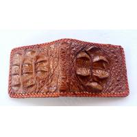 ราคา กระเป๋าสตางค์หนังจระเข้แท้ ส่วนโหนก สีน้ำตาลแทน (10282054055)