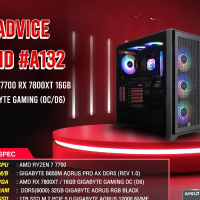 ราคา คอมประกอบ Advice Computer Set AMD A132 RYZEN 7 7700 RX 7800XT 16GB GIGABYTE GAMING OC D6 (20968069370)