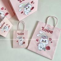 ราคา ถุงกระดาษหูหิ้ว ถุงกระดาษน่ารัก ถุงกระดาษ ถุงของขวัญ ถุงใส่ของ ถุงกระดาษน่ารัก กระต่ายน่ารัก พร้อมส่ง (21086412798)