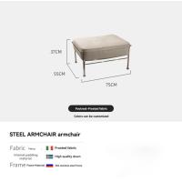 ราคา Oylif โซฟาหนังแท้ โซฟาเดี่ยว modern recliner เก้าอี้นวม สไตล์นอร์ดิก เก้าอี้หนังแท้ เก้าอี้รับแขก โซฟาเล็ก OY2401 (21273143556)