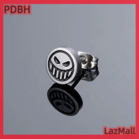 ราคา PDBH ต่างหูแฟชั่นหน้ายิ้มแนววินเทจทำจากเหล็กไทเทเนียมต่างหูเม็ดกลมความเก๋ไก๋เพื่อเป็นของขวัญผู้ชายแฟชั่นเครื่องประดับชั้นดีสำหรับผู้หญิง (21205014680)