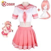 ราคา LXYH COSER KING Fate Grand Order Fate Apocrypha Rider Astolfo Cosplay JK โรงเรียนเครื่องแบบชุดกะลาสีผู้หญิง Fancy Outfit Anime Halloween Costume (1704782962)