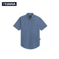 ราคา Hara เสื้อเชิ้ต Hara Classic สองกระเป๋าพร้อมกระดุมเหล็ก HMGS 901614 เลือกไซส์ได้ (20878014402)
