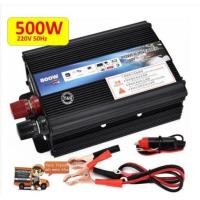 ราคา Car power Inverter 500 200W เครื่องแปลงไฟ USB DC 12V To AC 220V 50Hz ที่ชาร์จแบตในรถและอินเวอเตอร์ รับประกันไฟเต็ม (20888688874)
