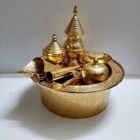 ราคา เชี่ยนหมากทองเหลือง12 นิ้ว ตอกลายสุดพิเศษ signature ช้างไทย (7875130348)