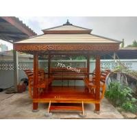 ราคา ศาลาไม้สักทอง ขนาดพื้น 2 2 เมตรชายคา 3 3 เมตรสูง 3 เมตร (21306123104)