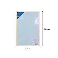 ราคา กระดานไวท์บอร์ดขอบไม้ ฟรี ตะขอเเละเชือกแขวน เบากาวสองหน้าติดผนังได้ White board Size20 30 30 40 40 60cm (16343486208)