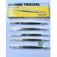 ราคา ราคาต่อ 1 ชิ้น ปากคีบ ปากคีบจับพลอย ฟอร์เซป ยาว 17 ซม Tweezer แหนบจับชิ้นงาน (19156030353)