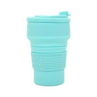 ราคา ถ้วยซิลิโคนแบบพับได้สำหรับทนความร้อนได้แก้วน้ำกลางแจ้งขนาด350มล แก้วยุบลงได้พับเก็บได้แบบยืดหดได้พร้อมฝาปิดสำหรับการเดินทางการตั้งแคมป์ (21010865157)