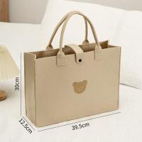 ราคา พร้อมส่ง กระเป๋าถือ กระเป๋าใบใหญ่ กระเป๋าถือผู้หญิง ถุงของขวัญ กระเป๋าถือใบเล็กเนื้อผ้าสักหลาด แฟชั่น มินิมอล tote bag (20513247365)