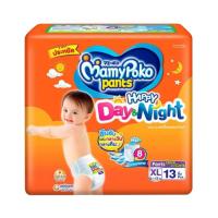 ราคา ห่อเล็ก Mamypoko มามี่โพโค แพ้นท์ รุ่นแฮปปี้ เดย์ ไนท์ ไซส์ S XXL กางเกงผ้าอ้อมเด็ก ซึมซับยาวนาน 9ชม ระบายอากาศดี (21287317620)