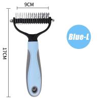 ราคา หวีเปิดปมสัตว์เลี้ยง เครื่องมือกรูมมิ่งสแตนเลสสำหรับสุนัขและแมว หวีสุนัขแมวแปรงปรับเปลี่ยนคราดกำจัดขน (21000203964)