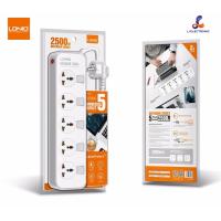 ราคา ของแท้100 LDNIO SC4408 ปลั๊กพ่วง 4 ช่อง 4 USB 3 4A Max universal outlet Power Strip รองรับไฟ 2500W 10A (10077130850)