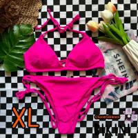 ราคา SHEIN BIKINI ชุดว่ายน้ำทูพีซ ชุดว่ายน้ำสีชมพู พร้อมส่งจากไทย PINK SIZE L XL SHPNK0120 (20941642850)