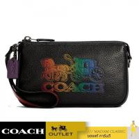 ราคา ของแท้ กระเป๋าคล้องมือ COACH C6902 NOLITA 19 WITH HORSE AND CARRIAGE QBM2 (17243252162)
