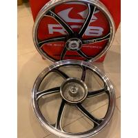 ราคา ล้อแม็ก spark 135 Spark X Finn หน้าดิสก์ สีดำปัด Racingboy (16457744462)