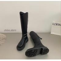 ราคา chloe store INDIAN CORK BOOTS บูทยาวเกือบเข่า 36 42 ดำ เบจ น้ำตาล (18457877434)