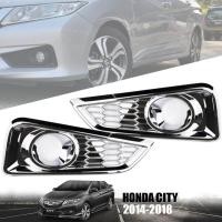ราคา ครอบไฟตัดหมอก ครอบสปอร์ตไลท์ รุ่น ฮอนด้า ซิตี้ HONDA CITY ปี 2014 2018 สีโครเมี่ยม 1 คู่ พร้อมกาว 3M (19653226953)