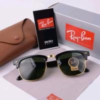 ราคา แว่นตากันแดด Ray ban Clubmaster Made in Italy ดีไซน์ทรงสวย เลนส์กระจกป้องกัน uva uvb UV 400 วัสดุอะซิเตทเกรดดีมาก เนื้อเหนียวแน่น ยืดหยุ่นได้ดี น้ำหนักกำลังดี ใส่สบาย ขาพับแข็งแรงทนท (21384763684)