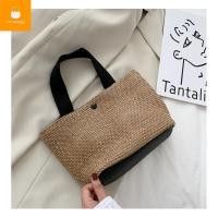 ราคา กระเป๋าสาน ทรงแข็ง กระเป๋าถือ กระเป๋าสานสไตล์ (14200245503)
