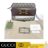 ราคา ของแท้ กระเป๋า GUCCI HORSEBIT 1955 SMALL SHOULDER BAG BEIGE EBONY BROWN (17243190168)